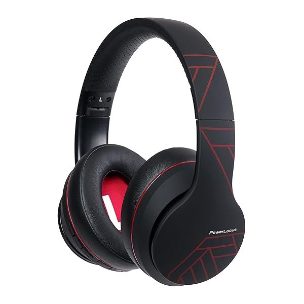PowerLocus Wireless Bluetooth Headphones: 50H Playtime, HiFi Sound & Deep Bass for Travel & PC