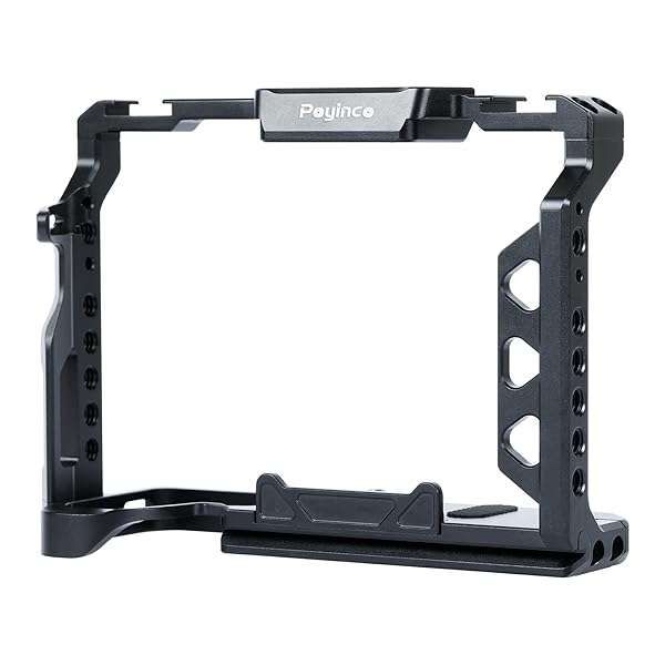 Buy Poyinco Camera Cage with Cold Shoe for Sony A7M4 - Enhance Your Filmmaking!