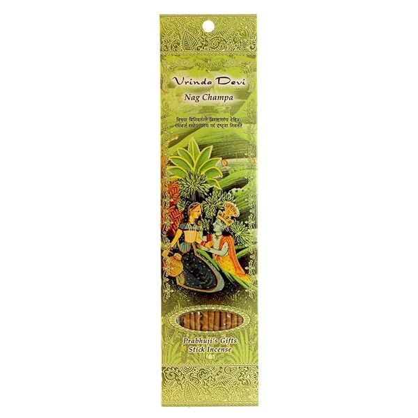 Prabhuji's Gifts Vrinda Devi Hand-Rolled Incense Sticks for Meditation Yoga Relaxation and Aromatherapy with Nag Champa Aroma