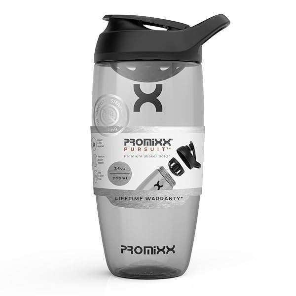 Promixx PURSUIT Protein Shaker Bottle: Premium Blender for Easy Protein Mixes & Supplements