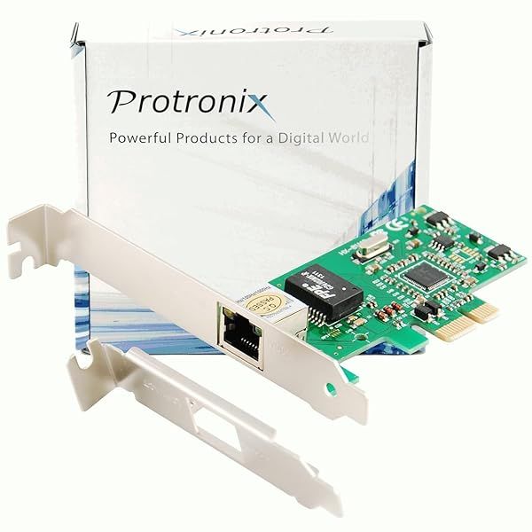 Protronix Gigabit Ethernet LAN Low Profile PCIe Network Controller Card 10/100/1000 - Fast & Reliable Connectivity