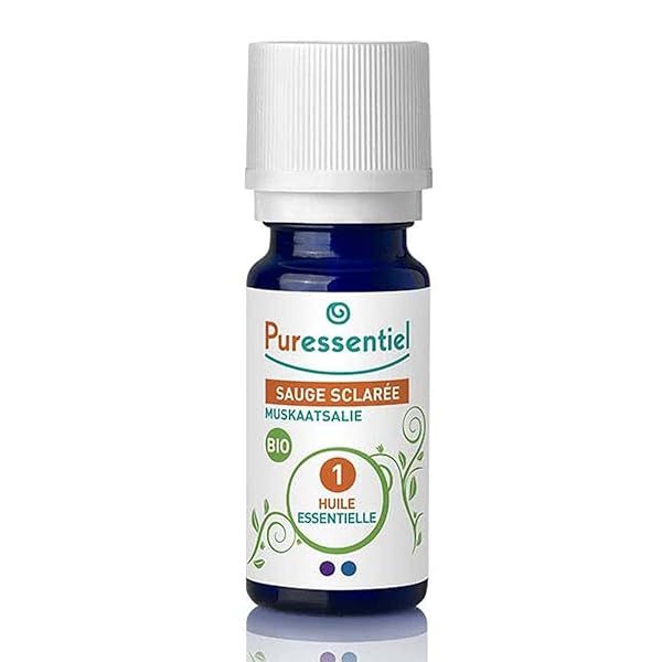 Puressentiel Organic Clary Sage Essential Oil 0.17 oz - Unisex Aromatherapy for Relaxation & Wellness