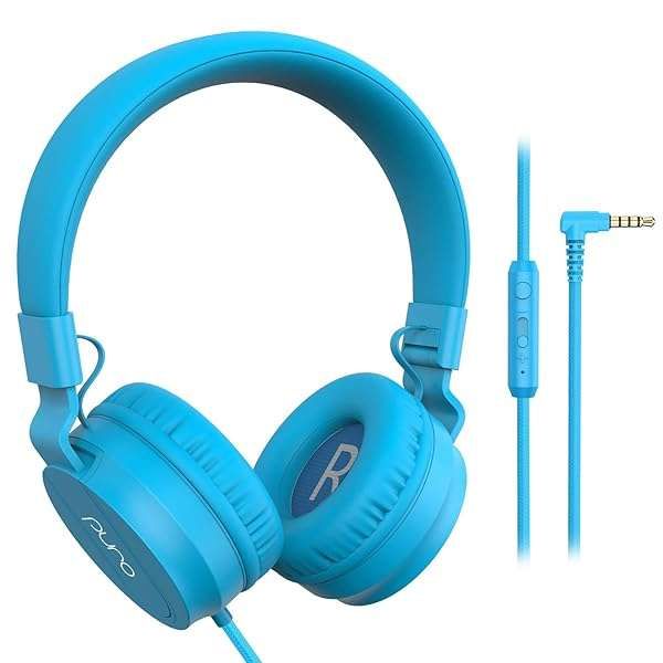 Buy Puro Sound Labs PuroBasic Kids Headphones - Volume Limiting, Foldable, Adjustable, Compatible with Smartphones & Tablets