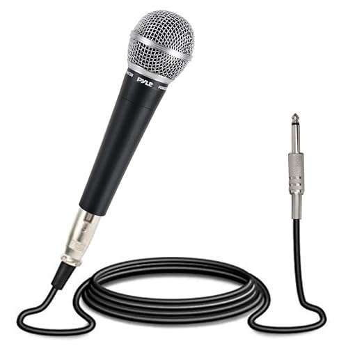 Buy Pyle PDMIC58 Handheld Dynamic Microphone with 15ft XLR to 1/4'' Cable - Cardioid Unidirectional Sound Quality