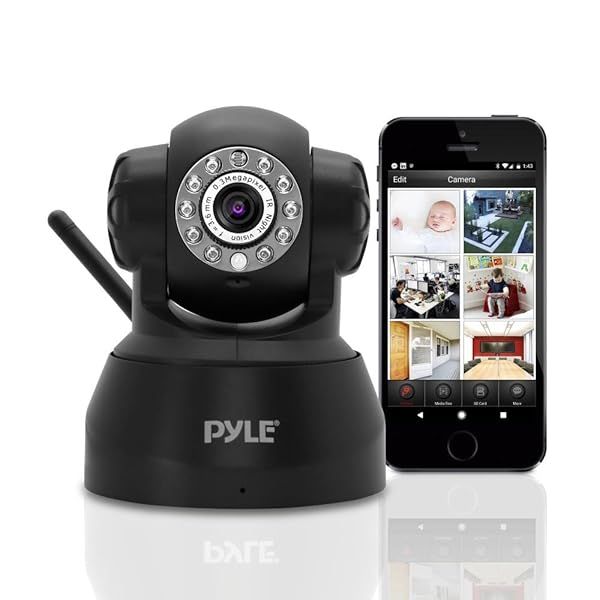 Secure Your Home with Pyle Indoor Wireless IP Camera - WiFi Video Monitor, Motion Detection & Night Vision