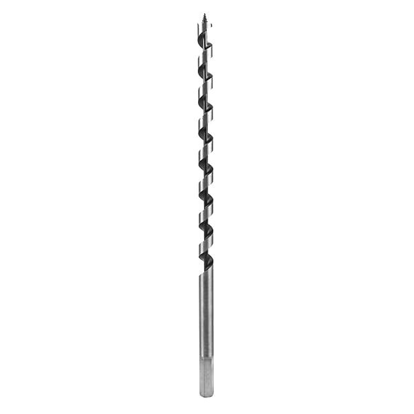 "QWORK 12-Inch Auger Drill Bit for Wood - 1/2" Diameter, 3/8" Hex Shank | Long-Lasting Performance"