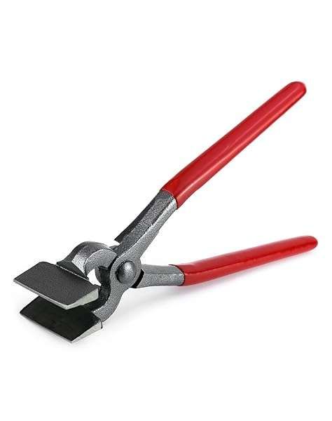 QWORK Flat Pliers for Leather Craft: Edge Adjustment & Flattening Tools for Bags & Belts