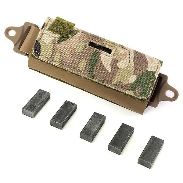 QWORK Tactical Helmet Counterbalance Weight Bag - NVG Pouch for OPS Fast BJ PJ MH Helmets & Accessories