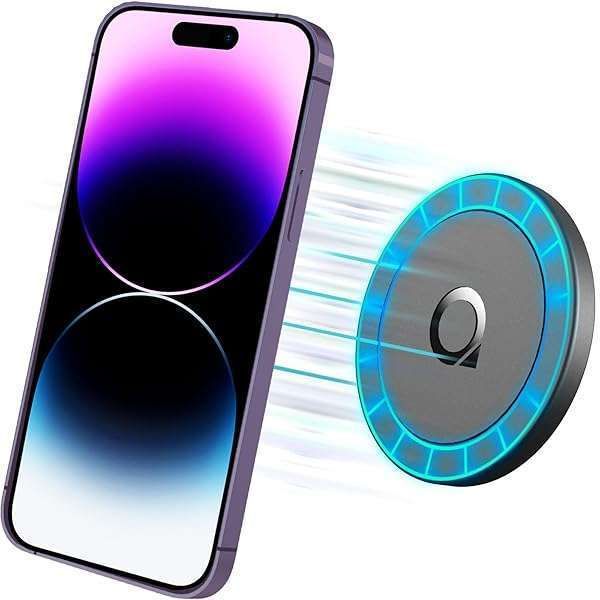 Quarble Sticky Magnetic Phone Mount for MagSafe: Car & Wall Mount for iPhone 15, 14, 13, 12 Pro Max & Mini