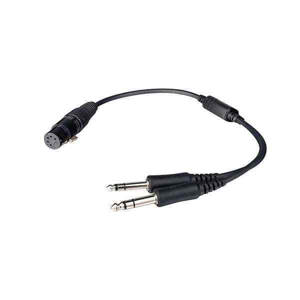 R SPIDER Wireless Airbus XLR Headset Adapter for General Aviation Dual Plugs - Enhance Your Flight Experience