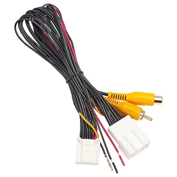 RED WOLF Reverse Camera T-Harness 16-Pin for 2012-2013 Toyota Prius Camry 2015 Scion tC OEM Factory Display Navigation Backup Camera