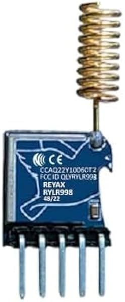 REYAX RYLR998 Lora Module 868/915 MHz with Antenna - FCC CE NCC Certified UART Interface