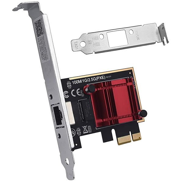 RTL8125B 2.5Gbps PCIe Ethernet Network Card Multi Gigabit NIC RJ45 LAN Adapter Plug and Play for Windows Linux macOS