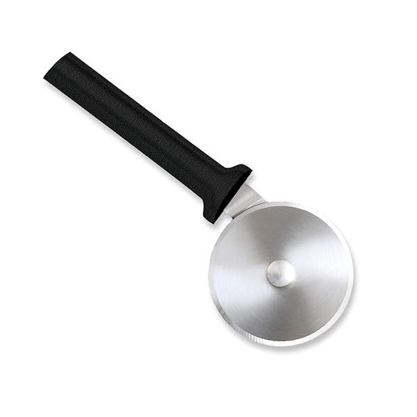Rada Cutlery Pizza Cutter: 3-Inch Stainless Steel Wheel with Black Resin Handle