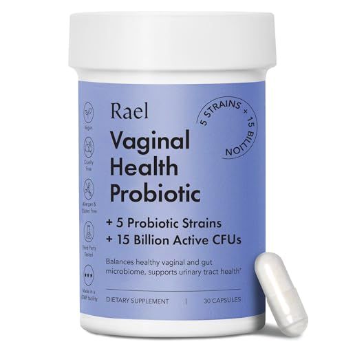 Rael Probiotics for Women: pH Balance, Yeast Support & Odor Control - Vegan Supplement (30 Servings)