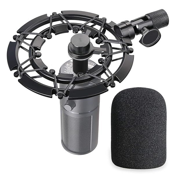 Razer Seiren X Shock Mount Pop Filter Mic Boom Arm Stand Compatible with Razer Seiren X Microphone by YOUSHARES