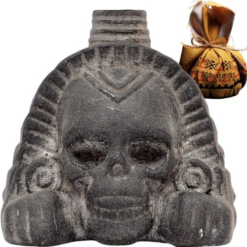 Authentic Aztec Death Whistle by ZBOSS - 125+ Decibels, Black Obsidian, Collectible Self-Defense Tool