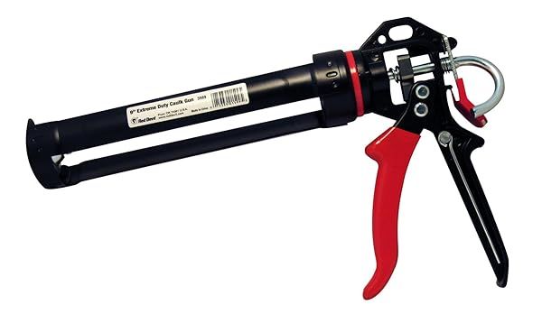 "Red Devil 3989 9" Extreme Duty Caulk Gun - 26:1 Thrust Ratio for Heavy-Duty Projects"