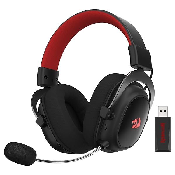 Redragon H510 PRO RGB Gaming Headset with 7.1 Surround Sound and 53MM Drivers for PC PS4 NS Comfortable Memory Foam Ear Pads