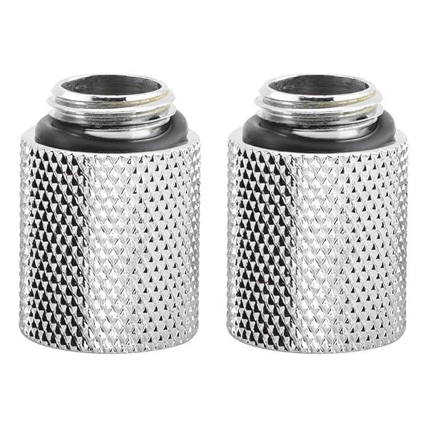 Redxiao Water Cooling Extender Screws Adapter - 2 Pcs G1/4 Male to Female Fitting Set for Optimal Cooling Performance