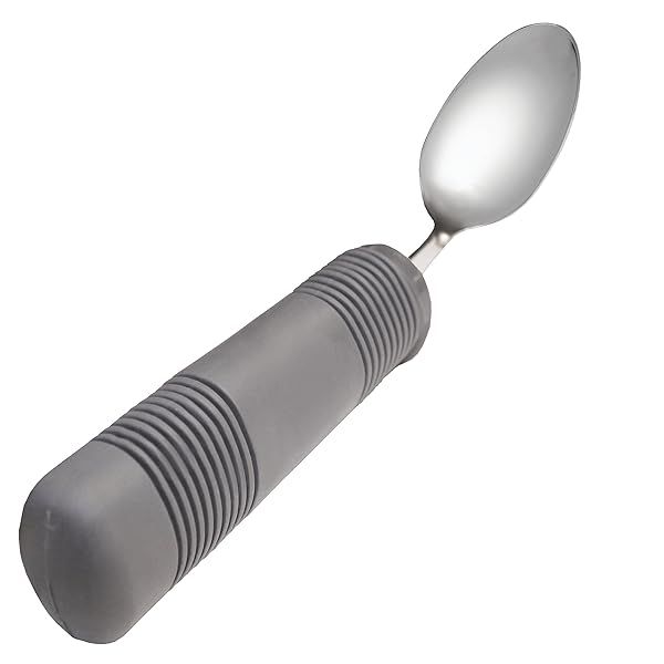 Rehabilitation Advantage Tablespoon: Ergonomic Wide Rubber Handle for Easy Grip