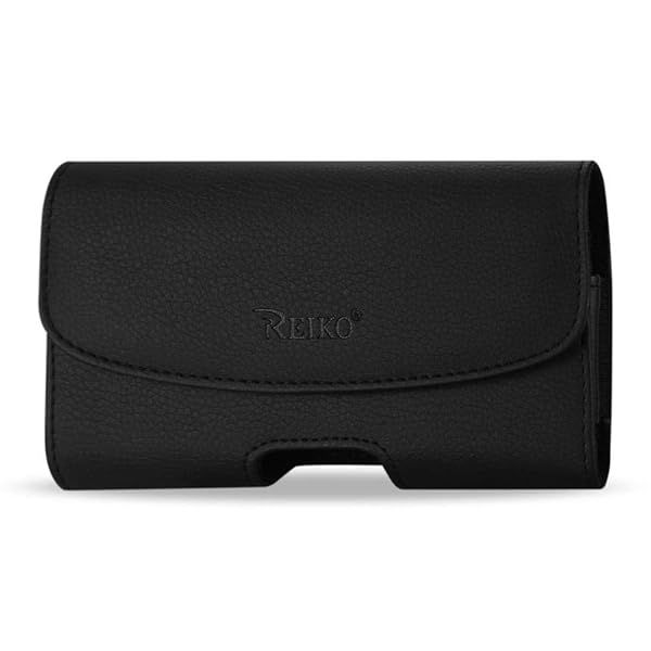 Reiko Horizontal Slim Pouch Belt Clip for Samsung Galaxy Note 3 - Black - Retail Packaging