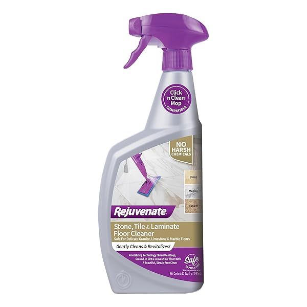 Rejuvenate High Performance Floor Cleaner: Streak-Free, Fast-Drying for Tile & Laminate - 32oz Covers 500 SqFt
