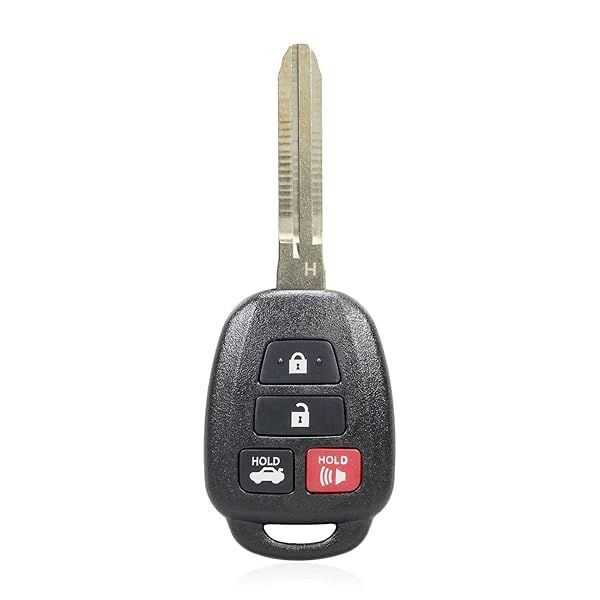 Replacement Key for 2014-2016 Toyota Camry Corolla Keyless Entry Remote Fob HYQ12BEL H Chip New Uncut Blade by AutoKeyMax