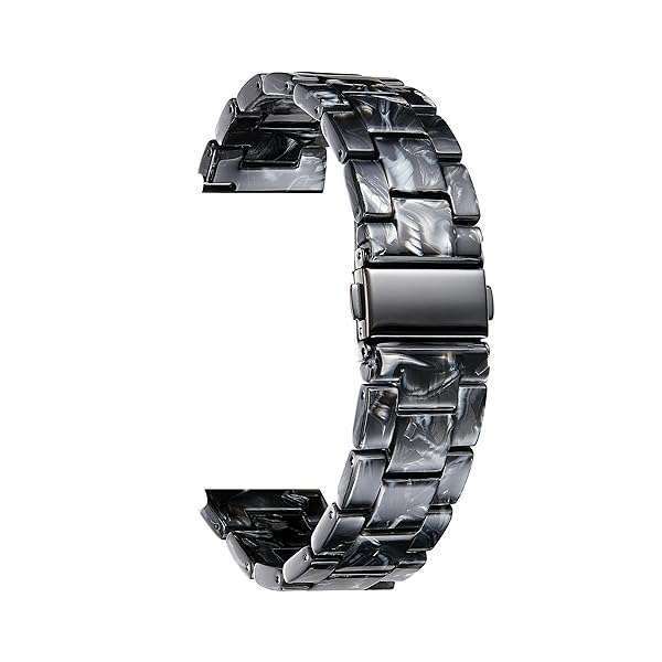 Resin Watch Bands for Men & Women - 14 Colors, Quick Release, Lightweight, 18/20/22mm Sizes - Skin-Friendly Smartwatch Straps