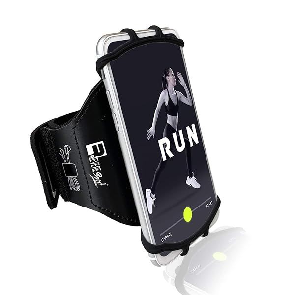 RevereSport Universal iPhone Running Armband: Perfect Phone Holder for All Models (11/12/13/14/15/16/SE/X/XR/Plus/Max/Pro)