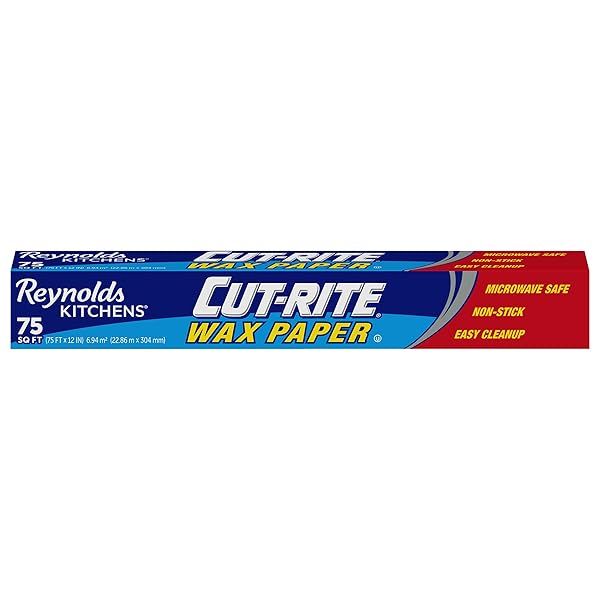 Reynolds Kitchens Cut-Rite Wax Paper - 75 Sq Ft Roll for Easy Cooking & Baking