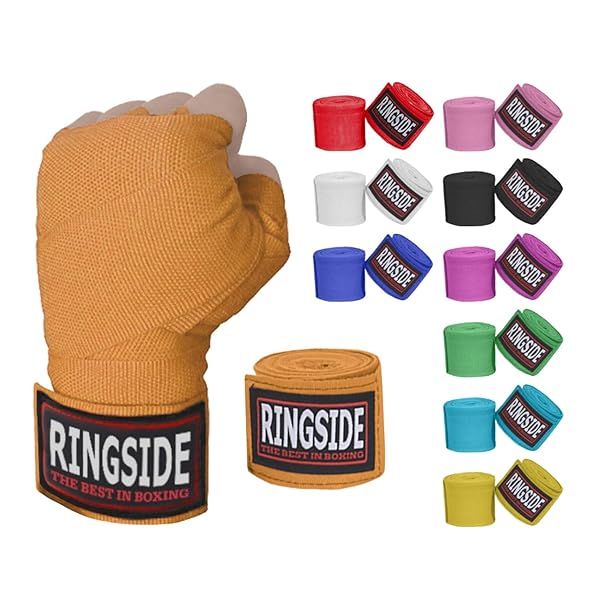 "Ringside Neon Orange Boxing Hand Wraps (180") - Ultimate Mexican Style Protection for Fighters"