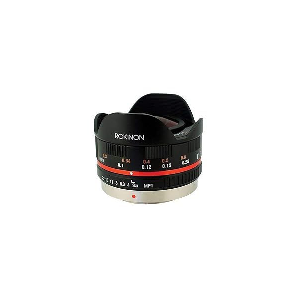 Rokinon FE75MFT-B 7.5mm F3.5 Fisheye Lens for Micro Four Thirds - Olympus PEN & Panasonic Compatible