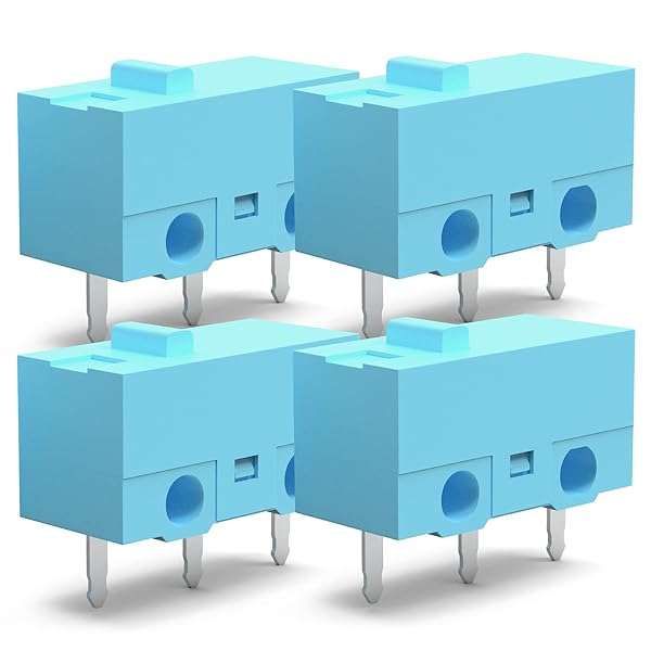 RunJRX Blue Kailh GM 2.0 Mouse Switches for Gaming - 4 Pack for Ultimate Performance