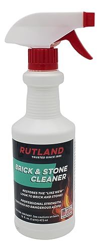Rutland Brick & Stone Cleaner: Effective Fireplace Cleaning Solution - 16 Fl Oz