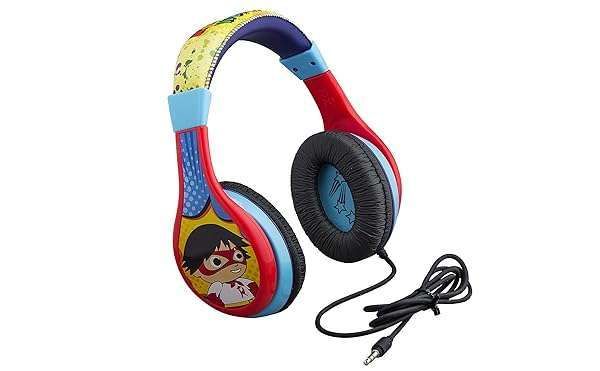 Ryans World Kids Headphones: Adjustable, Tangle-Free, Volume Control & Foldable for School & Travel