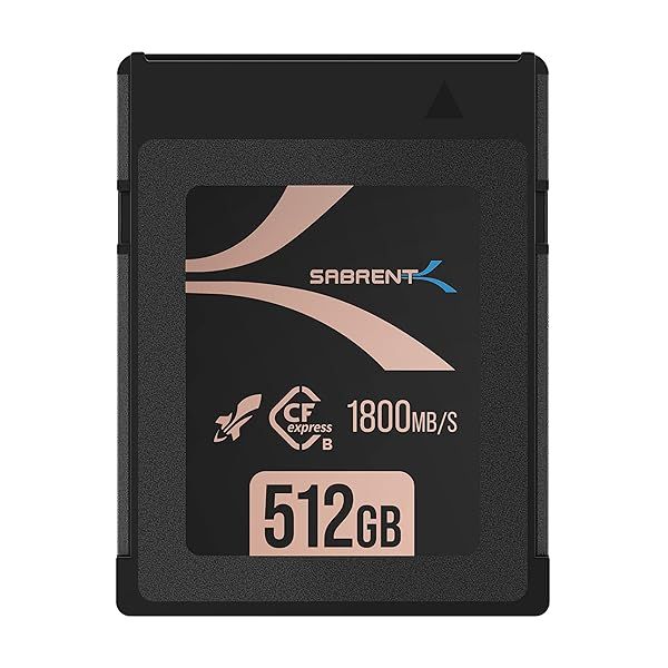 SABRENT Rocket CFX PRO 512GB CFexpress Type B Card - R1800MB/s Read, W1700MB/s Write Speed