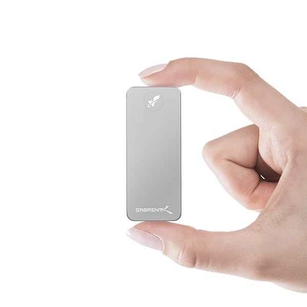SABRENT Rocket Nano 512GB USB 3.2 External SSD - Fast Aluminum Storage Solution (SB-512-NANO)