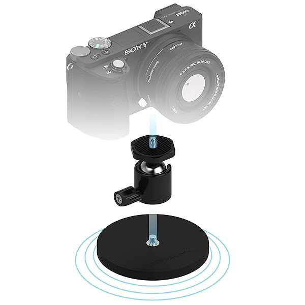 Buy SABRENT Rubber Coated Magnetic Mount for Action Cameras & DSLRs - CS-MG88