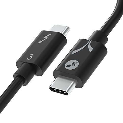 "SABRENT Thunderbolt 3 USB-C Cable 7.8" | 40 Gbps, 100W Charging for MacBook & Laptops"