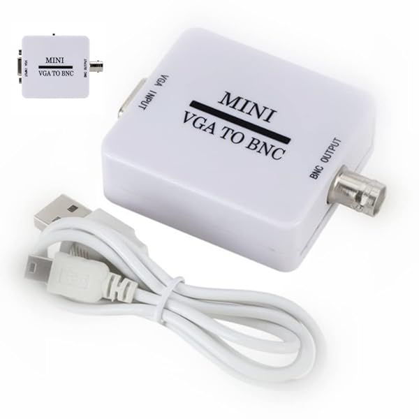SAIZHUO Mini VGA to BNC Converter - 1920x1080@60Hz for Home Audio & Video Equipment