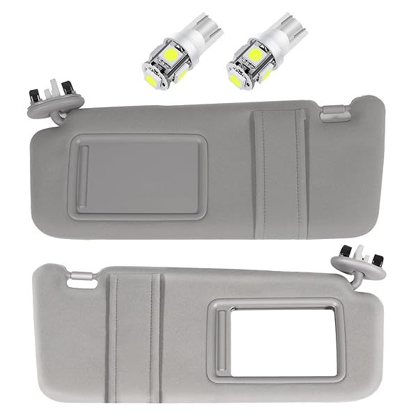 SCITOO Gray Sun Visors for Toyota Camry 2006-2011 with Sunroof - OE Replacement Parts
