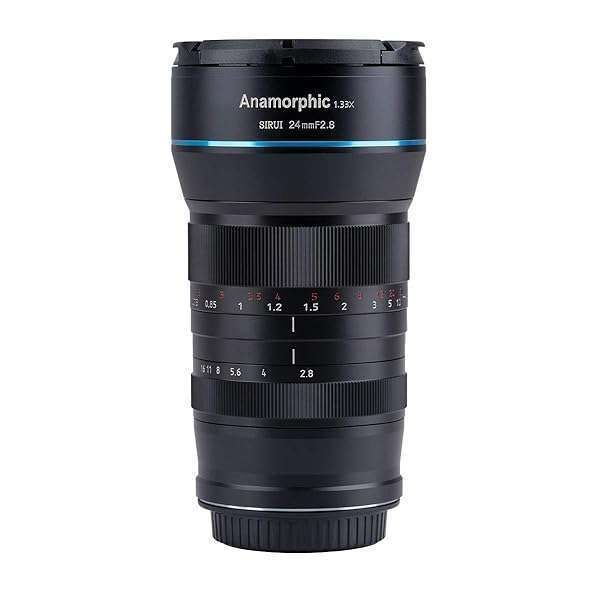 SIRUI 24mm Anamorphic Lens F2.8 1.33X for APS-C & MFT Cameras - Capture Stunning Blue Flare Effects