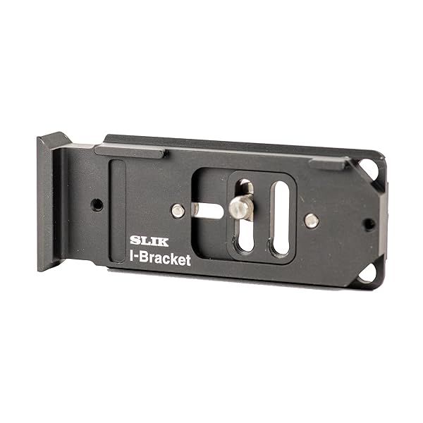 SLIK i-Bracket Quick Release Plate for Canon R, Nikon Z & Sony a7 - Arca-Compatible, Black (618-750)