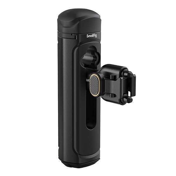 SMALLRIG Quick Release Side Handle for iPhone 15 & Mobile Phone Cage 4299 - Aluminum Grip with Cold Shoe