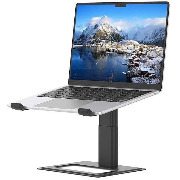 "Adjustable Laptop Stand for Desk - Ergonomic Aluminum Riser for 10-17.3" Laptops | SOUNDANCE"