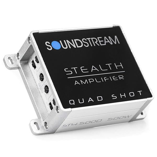 ST4.500D Soundstream 4-Channel 500W Class-D Amplifier: Power Your Sound System