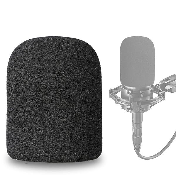 SUNMON AT2035 Windscreen Cover Mic Pop Filter Foam for Audio Technica AT2035 Microphone for Clear Sound Quality