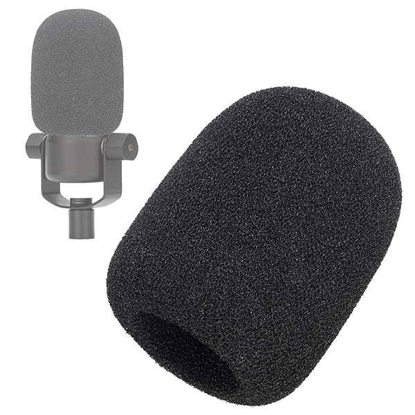 SUNMON PodMic Pop Filter Windscreen Foam Cover for Rode PodMic Microphone Reduces Wind Noise for Clear Sound Quality
