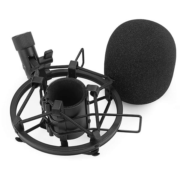 Buy SUNMON SM58 Microphone Shock Mount with Foam Windscreen & Pop Filter - Vibration & Noise Absorption for SM58-LC & SM58-CN